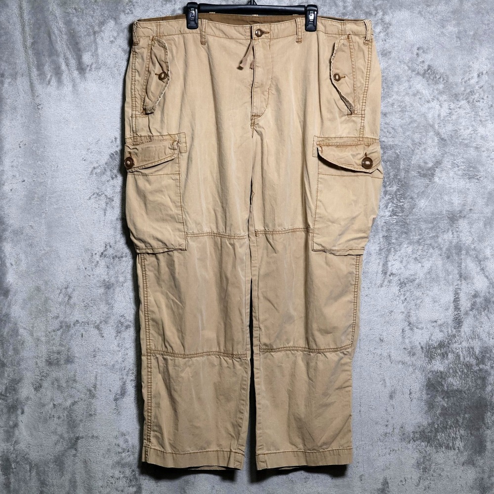 Polo Ralph Lauren Cargo Pants Mens 44Bx31.5 Tan Modern Fit Military Style RL-067